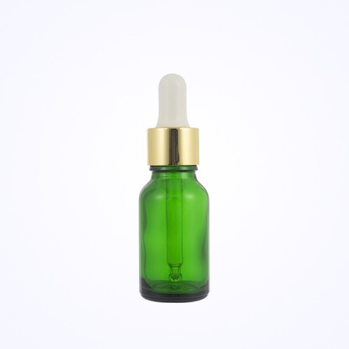 Green Cosmetics Glass Bottle with Dropper