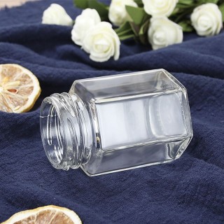 Modern Small Empty Honey Jars Storage Pot With Lid