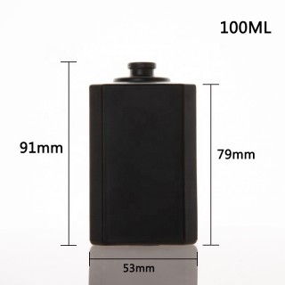 Custom Glass Men Black Perfume Bottles Manufacturers
