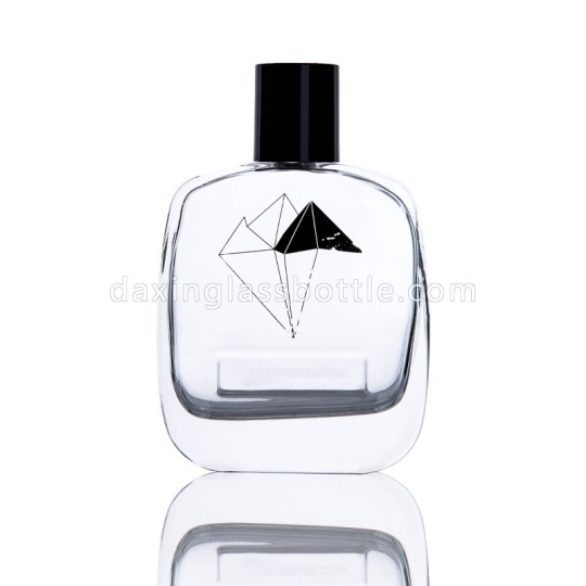 定制 85 毫升空香水瓶 80 毫升玻璃喷雾瓶带贴纸标签