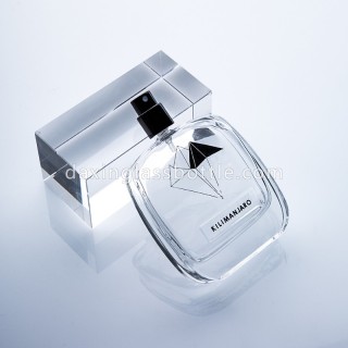 Kustom 85ml Botol parfum kosong 80ml Botol Semprot Kaca dengan Label Stiker