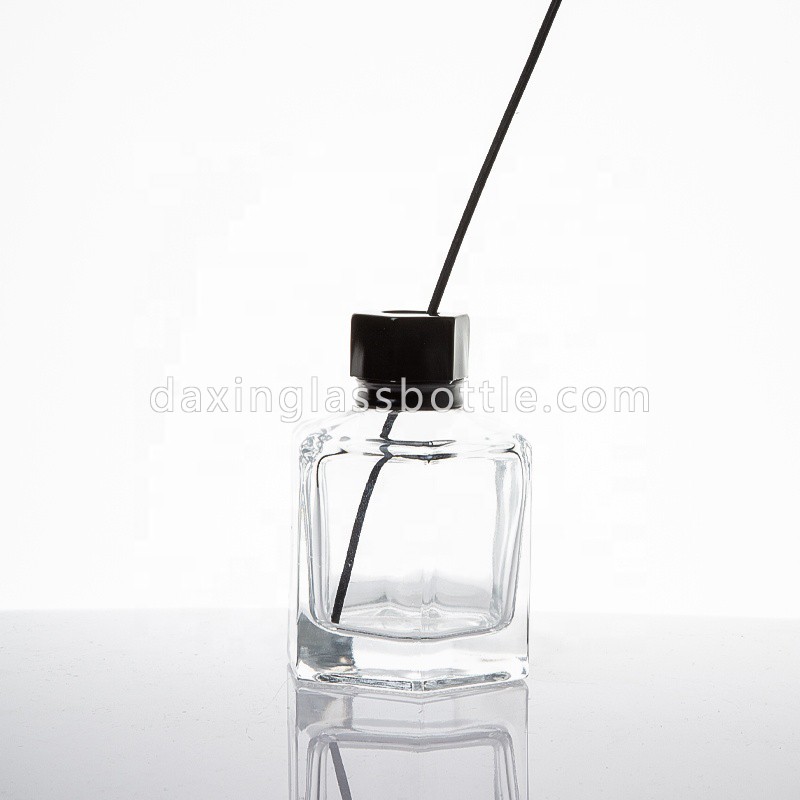 Schlichtes Design, durchsichtige, runde Duftstäbchen-Flasche für Zuhause