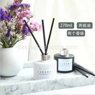 Bottiglia per diffusore di bottiglia di vetro con diffusore a lamella per aromaterapia per packaging cosmetico