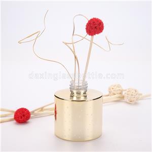 Personalizzazione della fabbrica Bottiglia di vetro con diffusore a lamella tonda in oro