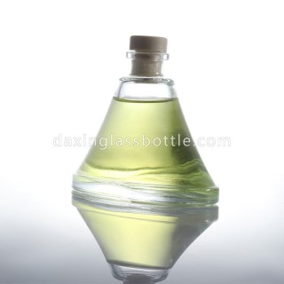 clear boat shape perfume glass bottle fragrance 110ml differ bottle with plug