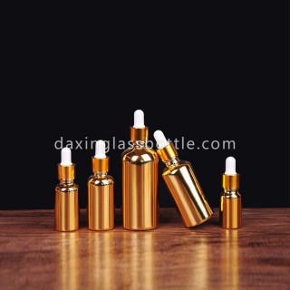 10ml Botol Penetes Minyak Kaca Emas 30ml untuk Minyak Atsiri