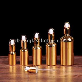 10ml Botol Penetes Minyak Kaca Emas 30ml untuk Minyak Atsiri