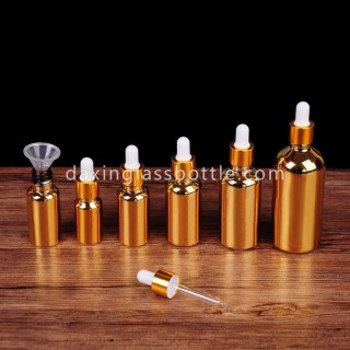 10ml Botol Penetes Minyak Kaca Emas 30ml untuk Minyak Atsiri
