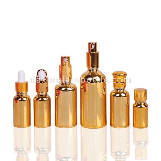 10ml Botol Penetes Minyak Kaca Emas 30ml untuk Minyak Atsiri