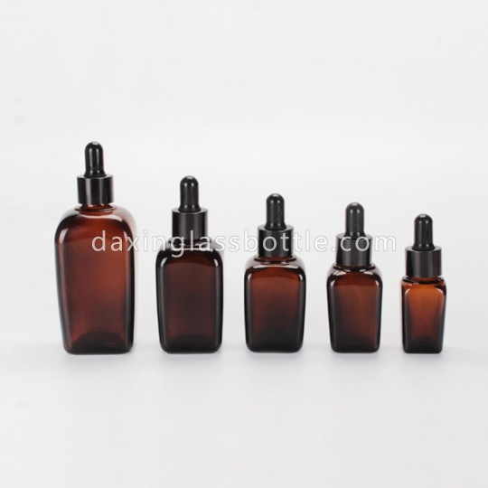 Pemasok Botol Penetes Amber 20ml Persegi untuk Dijual