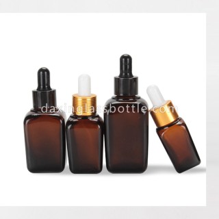 Pemasok Botol Penetes Amber 20ml Persegi untuk Dijual