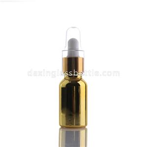 Customized Gold Dropper Glass Bottle Packaging