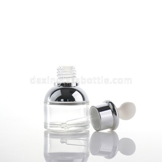 Logo Kustom 30ml Botol Penetes Parfum Minyak Esensial Perak