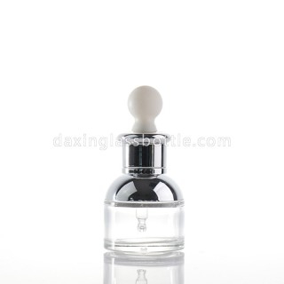 Logo Kustom 30ml Botol Penetes Parfum Minyak Esensial Perak