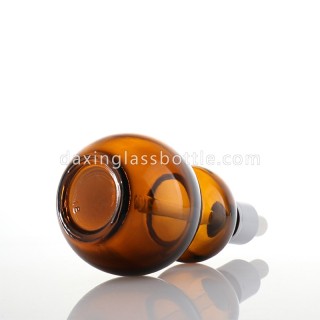 Botol Kaca Minyak Atsiri Amber Dropper dengan Dropper