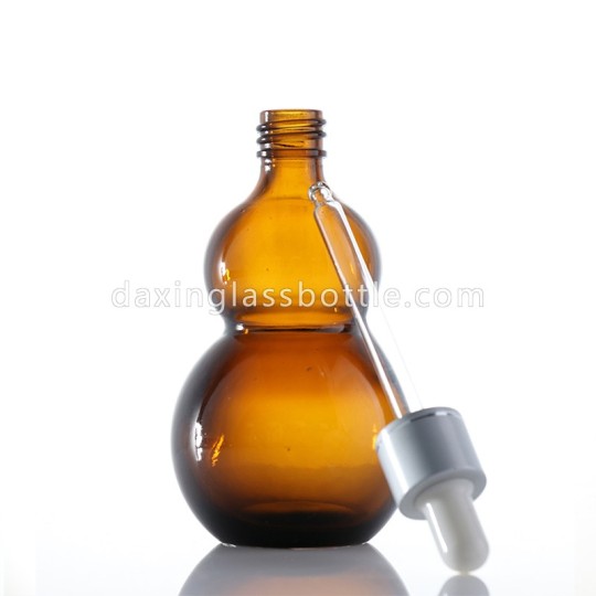 Botol Kaca Minyak Atsiri Amber Dropper dengan Dropper