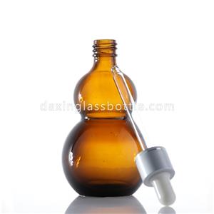 Botol Kaca Minyak Atsiri Amber Dropper dengan Dropper