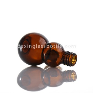 Botol Kaca Minyak Atsiri Amber Dropper dengan Dropper