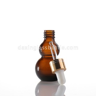 Botol Kaca Minyak Atsiri Amber Dropper dengan Dropper