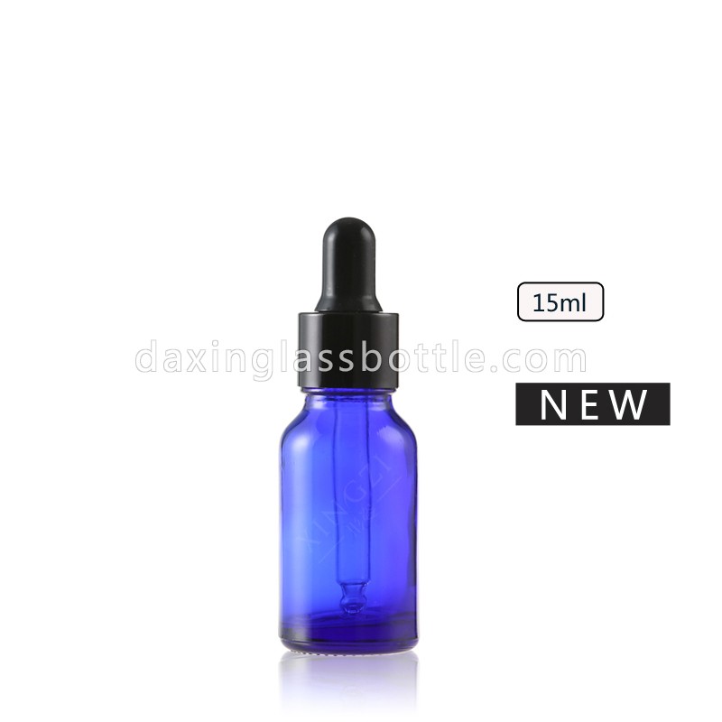 Blaue Tropfflaschen für ätherische Öle