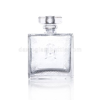 100ml Square Glass Perfume Bottle with Thick Bottom and 15mm Neck Finish Wholesale