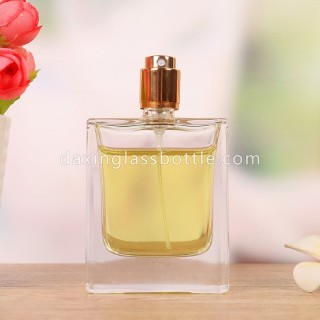 Wholesale Luxury Design Square Travel Spray Empty Perfume Bottles 50ml Glass