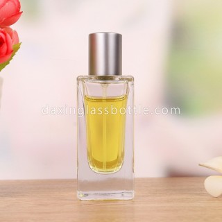 Wholesale Luxury Design Square Travel Spray Empty Perfume Bottles 50ml Glass