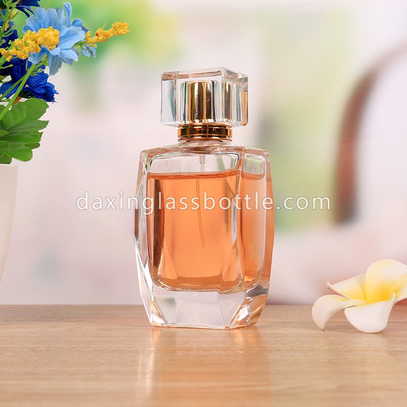 Flacone di profumo da 100 ml, flacone di profumo in vetro di lusso
