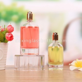 50ml / 100ml Round Perfume Bottle Luxury Glass Empty Perfume Bottle