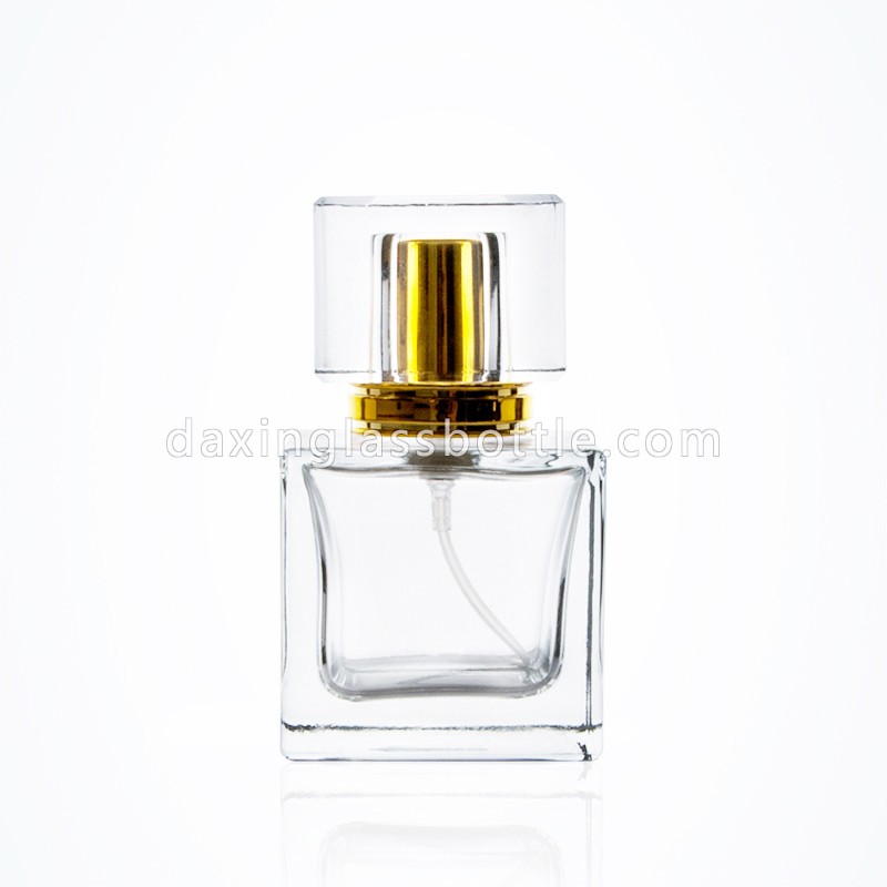 30ml leere Designer-Parfümflasche mit Würfelverschluss