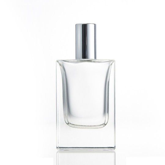 定制香水瓶批发 100 毫升带铝盖的香水玻璃瓶