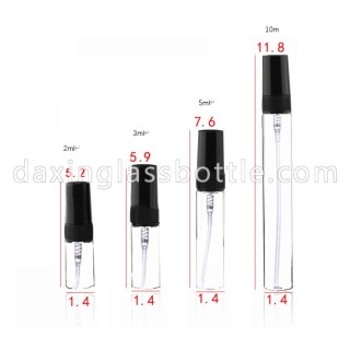 2ml / 3ml / 5ml Mini bouteilles d'échantillons de parfum rechargeables