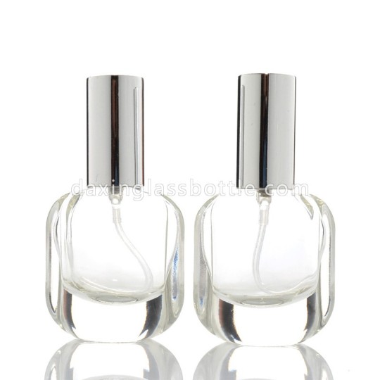 10 Ml 30 Ml 50 Ml Datar Bulat Sprayer Kosong Mini Kaca Parfum Sprayer Penyemprot Pompa Pengap Botol Kaca