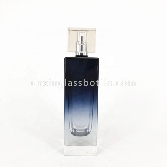 Unik Perancis Massal Elegan Warna-warni Crimp Black 100ml Parfum Semprot Botol Kaca Gradien