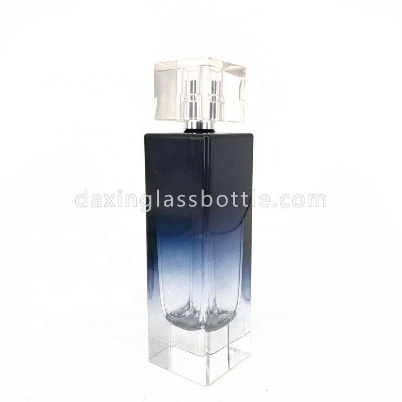 독특한 프랑스산 대용량 우아하고 다채로운 크림프 블랙 100ml 스프레이 향수 그라데이션 유리병