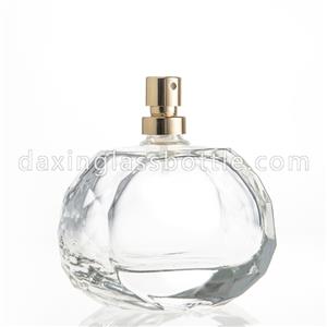 Hot sale 75ml 100ml luxury Clear Perfume Bottle with Sprayer
