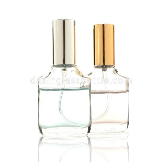 Cheap Mini Classic Elegant Flat Round Transparent 10ml Perfume Spray Bottles Glass