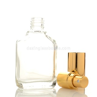 Cheap Mini Classic Elegant Flat Round Transparent 10ml Perfume Spray Bottles Glass
