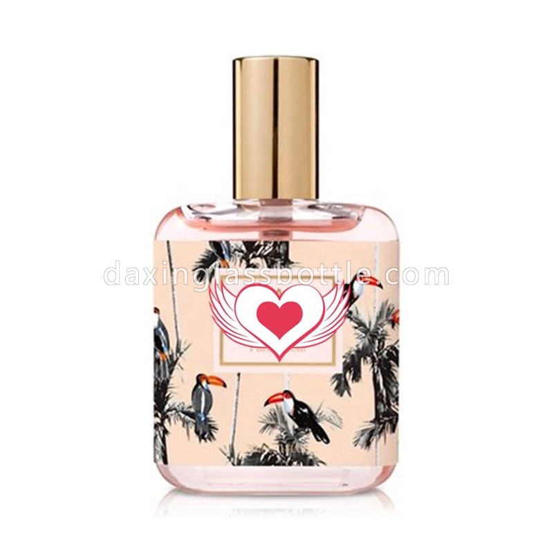 패션 소형 30ml, 50ml, 100ml 대용량 심플 아트 크림프 유리 향수 스프레이 병