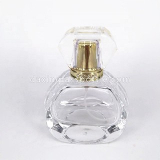 Brand Small Empty Luxury 30ml Fancy Clear Glass Crystal Attar Spray Bottles 50ml 100ml