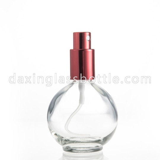 La migliore vendita bottiglia di vetro di profumo di forma rotonda 80ML, bottiglia di profumo di vetro 80 ML