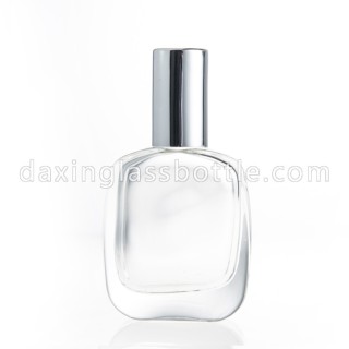 Flat round shape empty perfume stick glass bottle 35ml