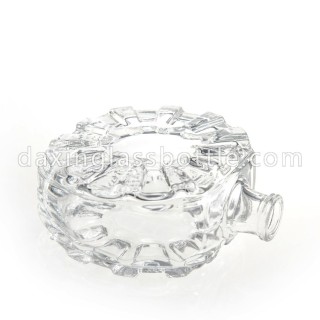 55ml Oval Shape Clear Glass Perfume Bottle Refillable Pump Atomizer Bottle with Sprayer and Clear Caps