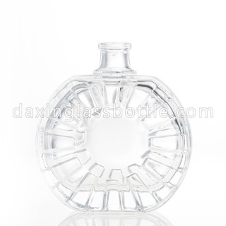 55ml Oval Shape Clear Glass Perfume Bottle Refillable Pump Atomizer Bottle with Sprayer and Clear Caps