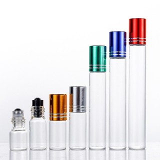 Cosmetic packaging 3ml 5ml 8ml 10ml 15ml roll on clear empty perfume oil bottles