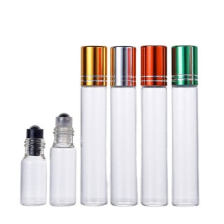Cosmetic packaging 3ml 5ml 8ml 10ml 15ml roll on clear empty perfume oil bottles