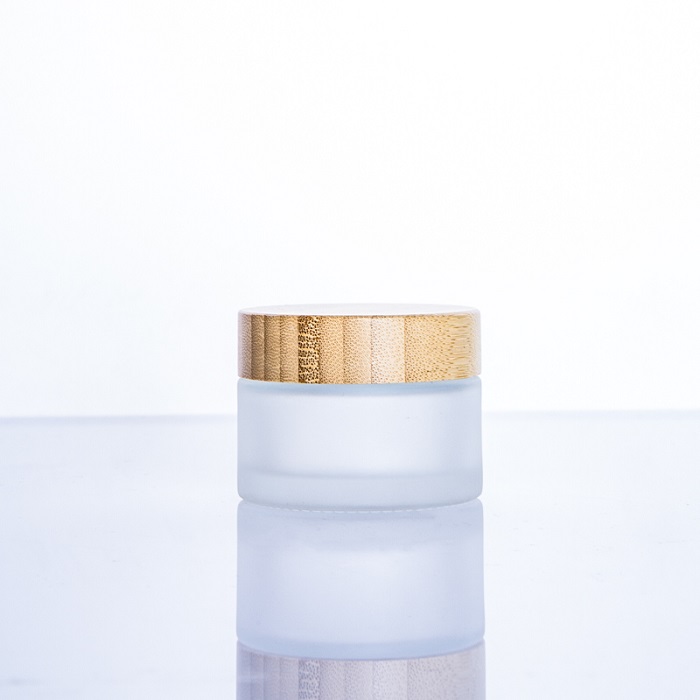 Pots de crème en gros, emballage cosmétique, 30 g et 50 g, pot de crème pour le visage avec couvercle en bambou