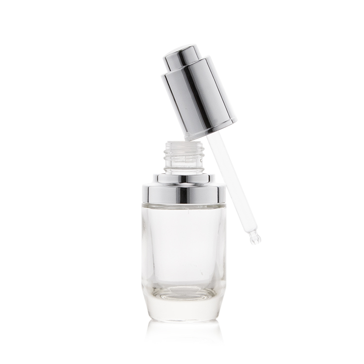 Flacon de lotion en verre de 30 ml, 45 ml, 100 ml et 120 ml ; pot de crème de 30 g et 40 g avec bouchon en aluminium