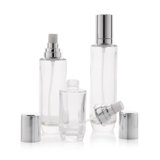 30ml 45ml 100ml 120ml Botol Lotion Kaca 30g 40g Krim Jar dengan Tutup Aluminium