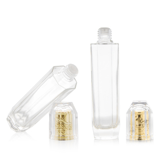 Grosir 25g 45g 30ml 40ml 50ml Botol Kaca Kosmetik Set Toples Kaca untuk Botol Lotion Krim Wajah Perawatan Kulit